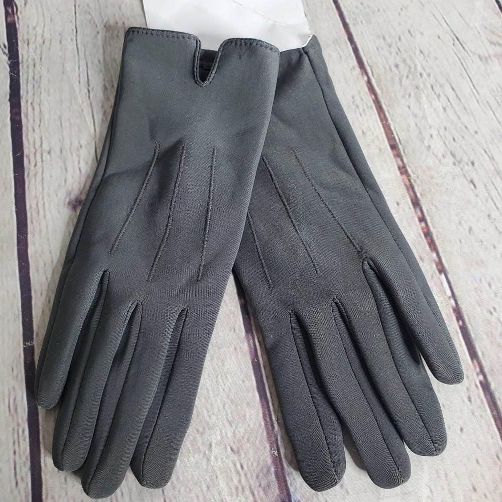 Gray Synthetic Gloves with EZ Touch-Screen Finger-Tip
